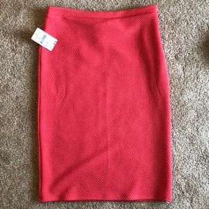 4SI3NNA textured tube skirt - Coral